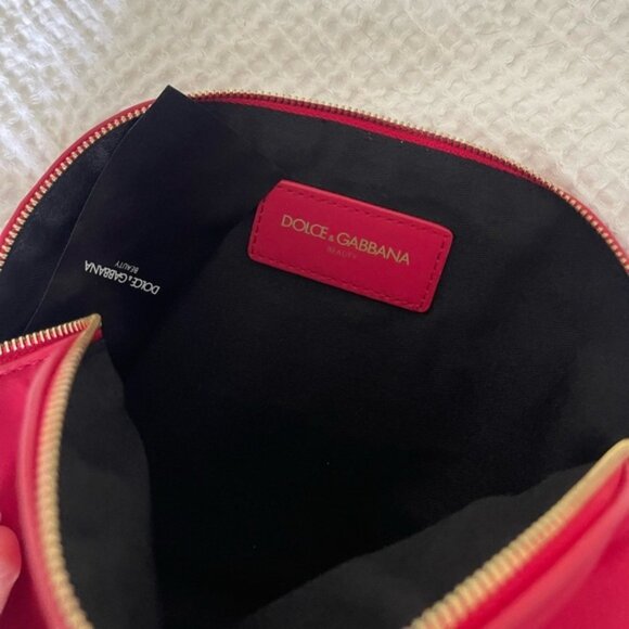 DOLCE & GABANNA Red Beauty Bag/Make up Bag - Picture 5 of 6
